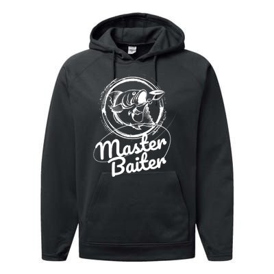 Professional Master Baiter Retro American Flag Funny Fishing Performance Fleece Hoodie