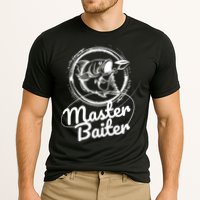 Professional Master Baiter Retro American Flag Funny Fishing Cooling Performance Crew T-Shirt