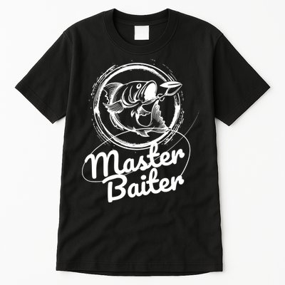 Professional Master Baiter Retro American Flag Funny Fishing Tall T-Shirt