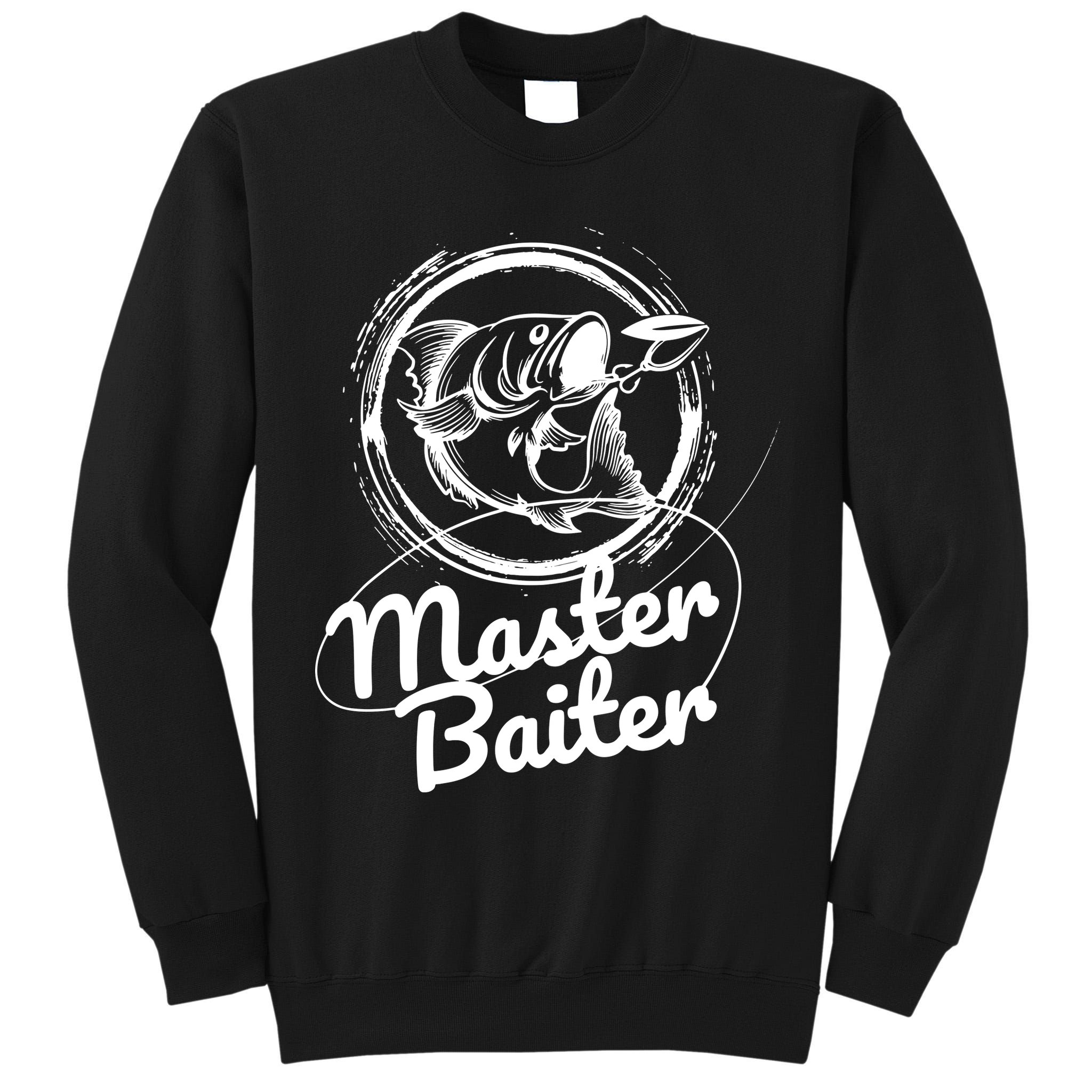 Professional Master Baiter Retro American Flag Funny Fishing Tall Sweatshirt