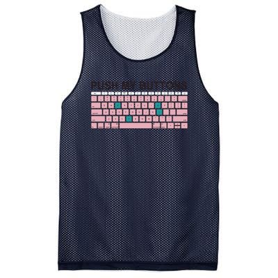 Push My Buttons Mesh Reversible Basketball Jersey Tank