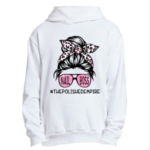 Poa7 Messy Bupoa7 Messy Bun Nail N Nail Boss The Polished Empire Nail Boss Woman Urban Pullover Hoodie