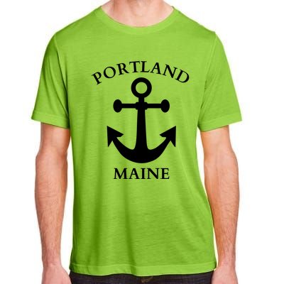 Portland Maine Boat Anchor Boating Cool Gift Adult ChromaSoft Performance T-Shirt