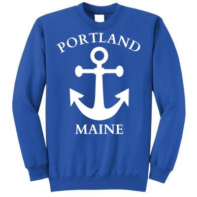 Portland Maine Boat Anchor Boating Cool Gift Sweatshirt