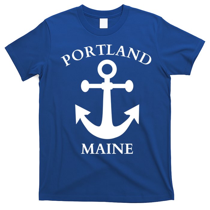 Portland Maine Boat Anchor Boating Cool Gift T-Shirt