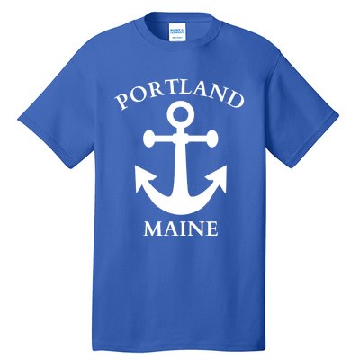 Portland Maine Boat Anchor Boating Cool Gift Tall T-Shirt