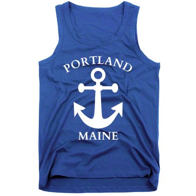 Portland Maine Boat Anchor Boating Cool Gift Tank Top