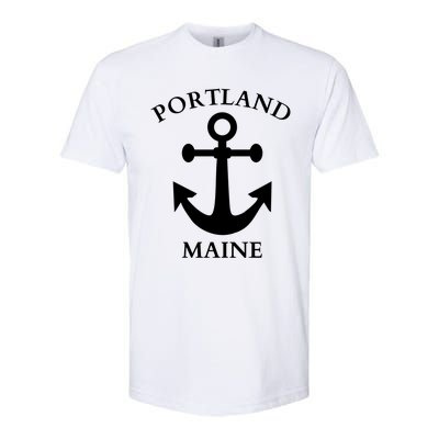 Portland Maine Boat Anchor Boating Cool Gift Softstyle CVC T-Shirt