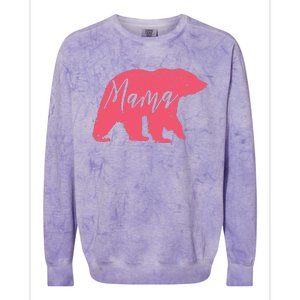 Pink Mama Bear Colorblast Crewneck Sweatshirt