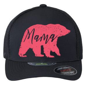 Pink Mama Bear Flexfit Unipanel Trucker Cap