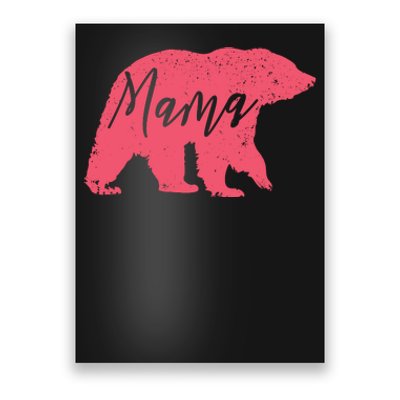 Pink Mama Bear Poster