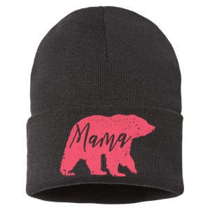 Pink Mama Bear Sustainable Knit Beanie