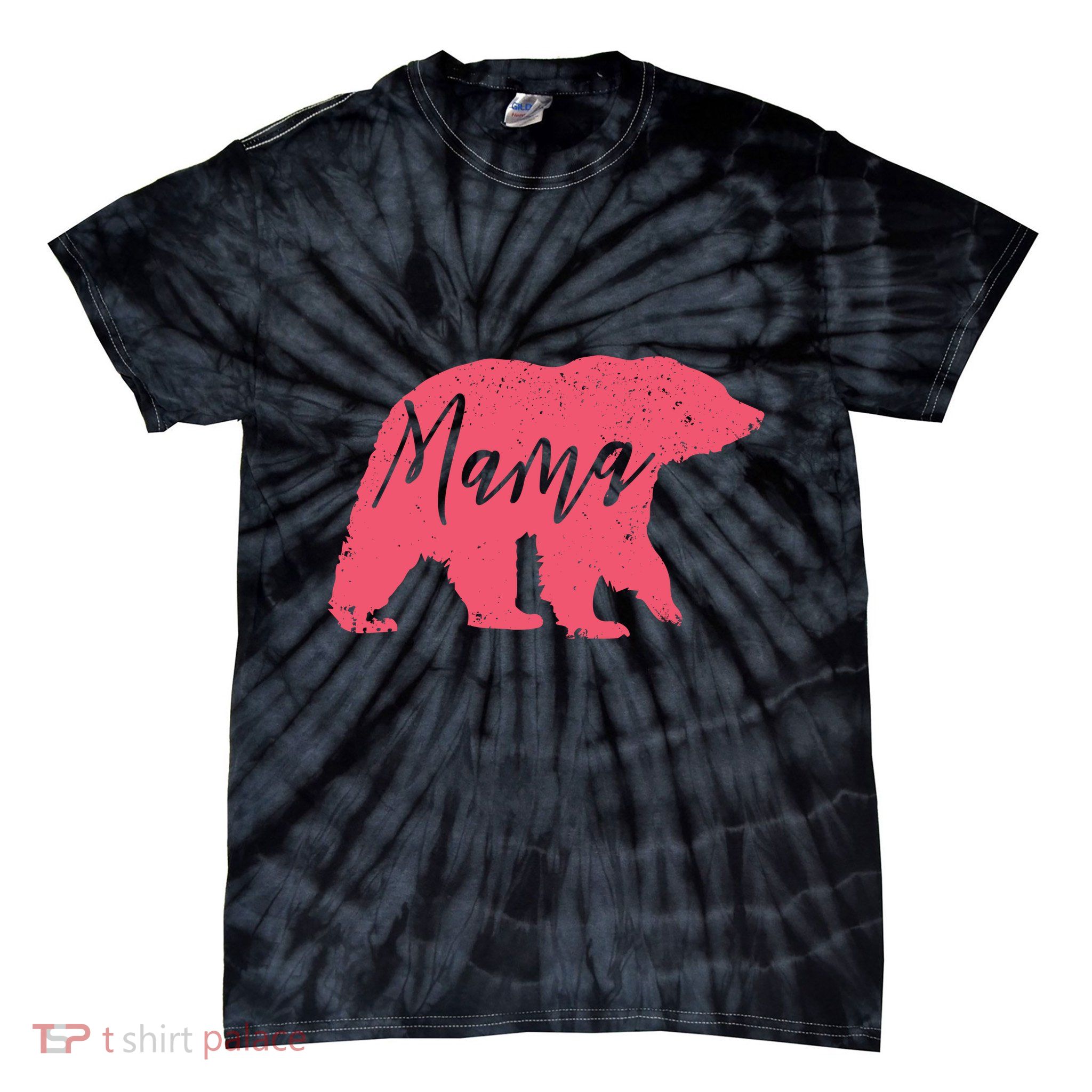 Pink Mama Bear Tie-Dye T-Shirt