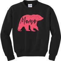 Pink Mama Bear Kids Sweatshirt