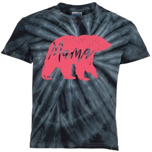 Pink Mama Bear Kids Tie-Dye T-Shirt