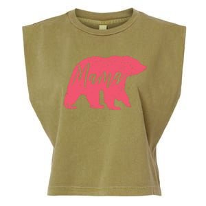 Pink Mama Bear Garment-Dyed Women's Muscle Tee