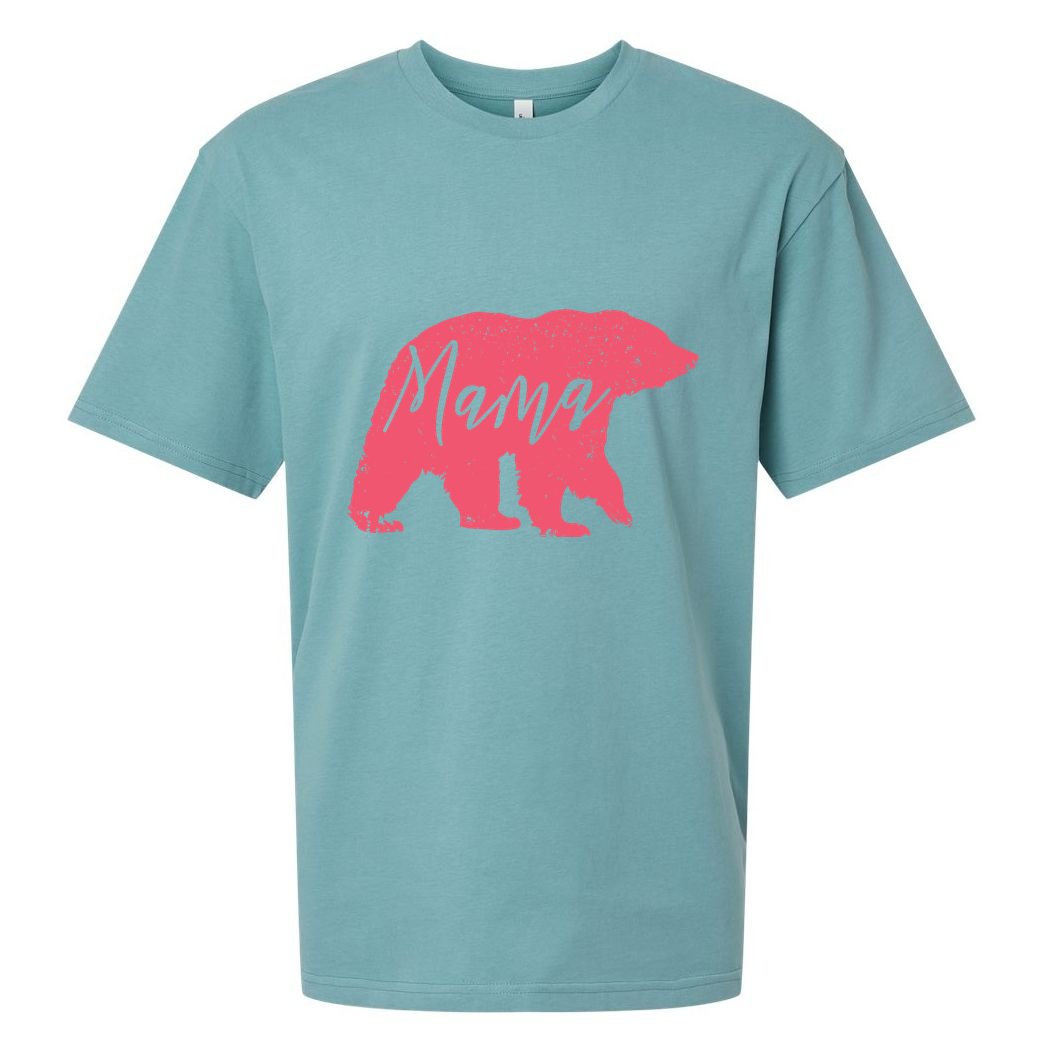 Pink Mama Bear Sueded Cloud Jersey T-Shirt