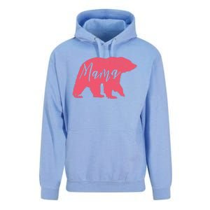 Pink Mama Bear Unisex Surf Hoodie