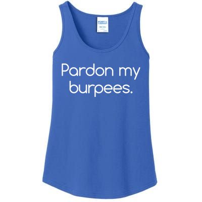 Pardon My Burpees Gift Ladies Essential Tank