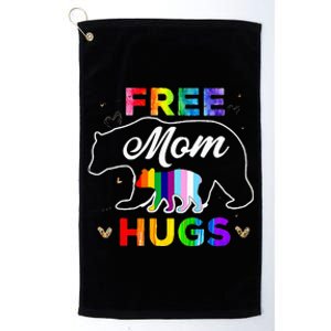 Pride Mama Bear Free Mom Hugs Platinum Collection Golf Towel