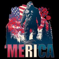 Patriotic Merica Bigfoot Sasquatch Mug