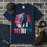 Patriotic Merica Bigfoot Sasquatch Tall T-Shirt