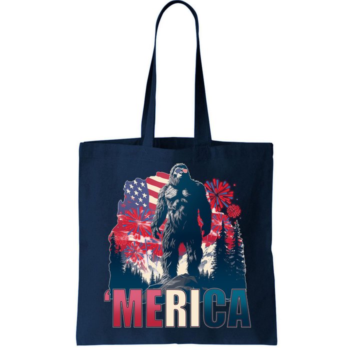 Patriotic Merica Bigfoot Sasquatch Bag