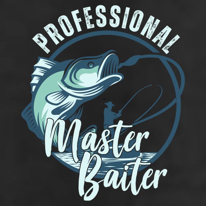 Professional Master Baiter Fishing 7 Panel Mesh Trucker Snapback Hat