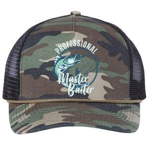 Professional Master Baiter Fishing Retro Rope Trucker Hat Cap