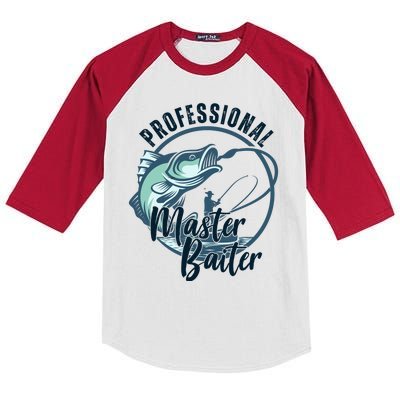 Professional Master Baiter Fishing Kids Colorblock Raglan Jersey