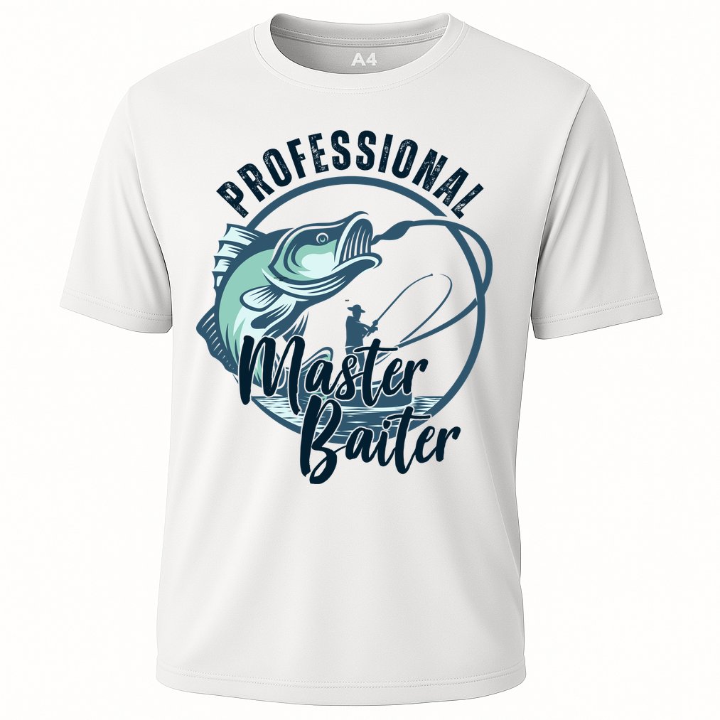 Professional Master Baiter Fishing Cooling Performance Crew T-Shirt