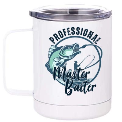 Professional Master Baiter Fishing 12 oz Stainless Steel Tumbler Cup