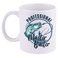 Professional Master Baiter Fishing 11oz C Handle Ceramic Mug