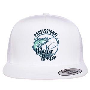 Professional Master Baiter Fishing Flat Bill Trucker Hat