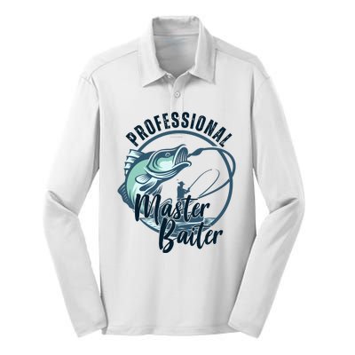 Professional Master Baiter Fishing Silk Touch Performance Long Sleeve Polo