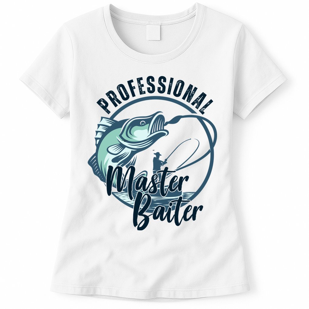 Professional Master Baiter Fishing Womens T-Shirt