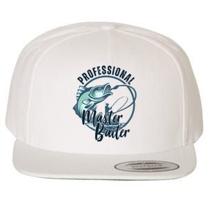 Professional Master Baiter Fishing Wool Snapback Cap