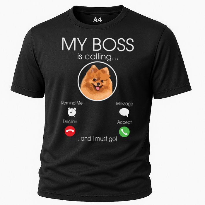 Pomeranian My Boss Cooling Performance Crew T-Shirt