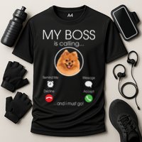 Pomeranian My Boss Cooling Performance Crew T-Shirt