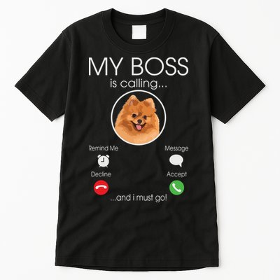 Pomeranian My Boss Tall T-Shirt