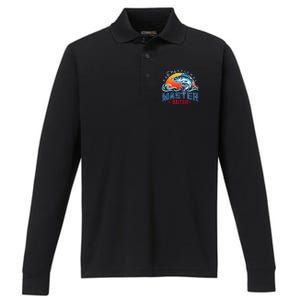 Pro Master Baiter Fishing Gifts Performance Long Sleeve Polo