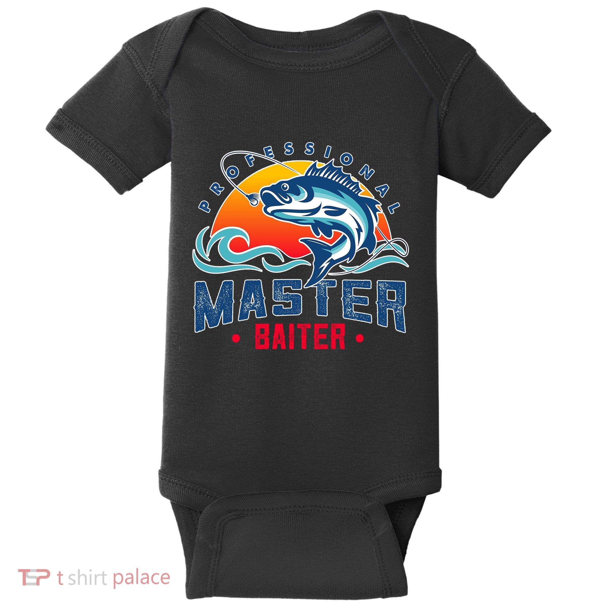 Pro Master Baiter Fishing Gifts Baby Bodysuit