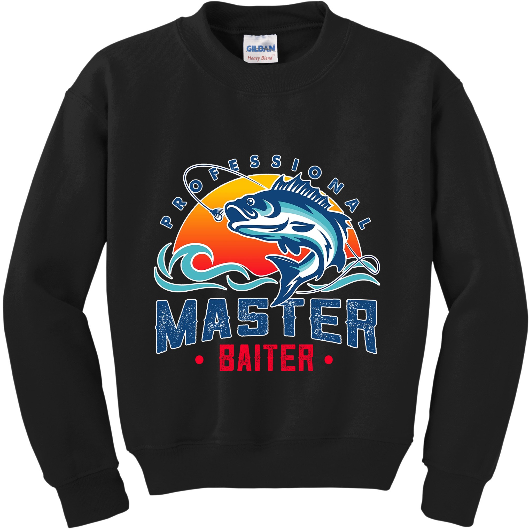 Pro Master Baiter Fishing Gifts Kids Sweatshirt