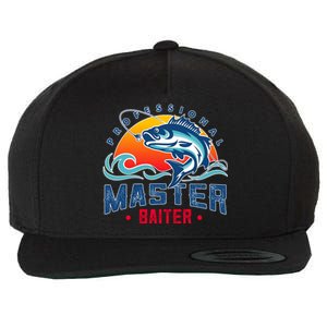 Pro Master Baiter Fishing Gifts Wool Snapback Cap