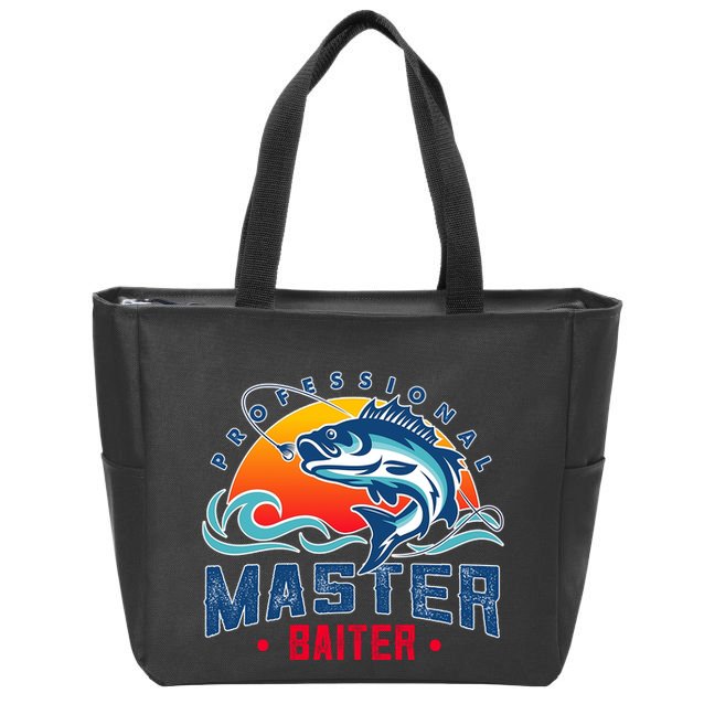 Pro Master Baiter Fishing Gifts Zip Tote Bag