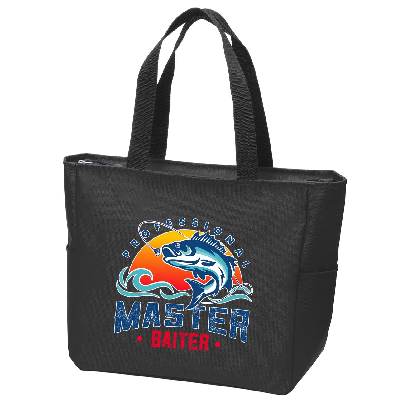 Pro Master Baiter Fishing Gifts Zip Tote Bag