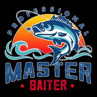 Pro Master Baiter Fishing Gifts Zip Tote Bag