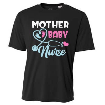 Postpartum Mother Baby Nurse Mom Baby Postpartum Nursing Cooling Performance Crew T-Shirt