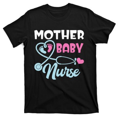 Postpartum Mother Baby Nurse Mom Baby Postpartum Nursing T-Shirt