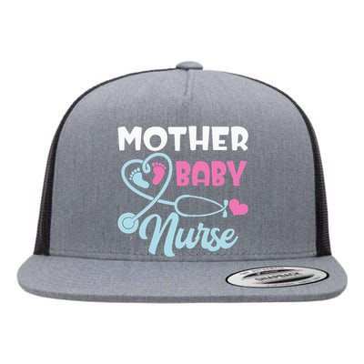 Postpartum Mother Baby Nurse Mom Baby Postpartum Nursing Flat Bill Trucker Hat